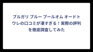 ブルガリ ブルー プールオム オードトワレの口コミが凄すぎる！実際の評判を徹底調査してみた