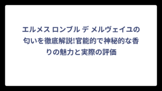 エルメス ロンブル デ メルヴェイユの匂いを徹底解説!官能的で神秘的な香りの魅力と実際の評価