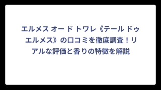 エルメス オー ド トワレ《テール ドゥ エルメス》の口コミを徹底調査！リアルな評価と香りの特徴を解説